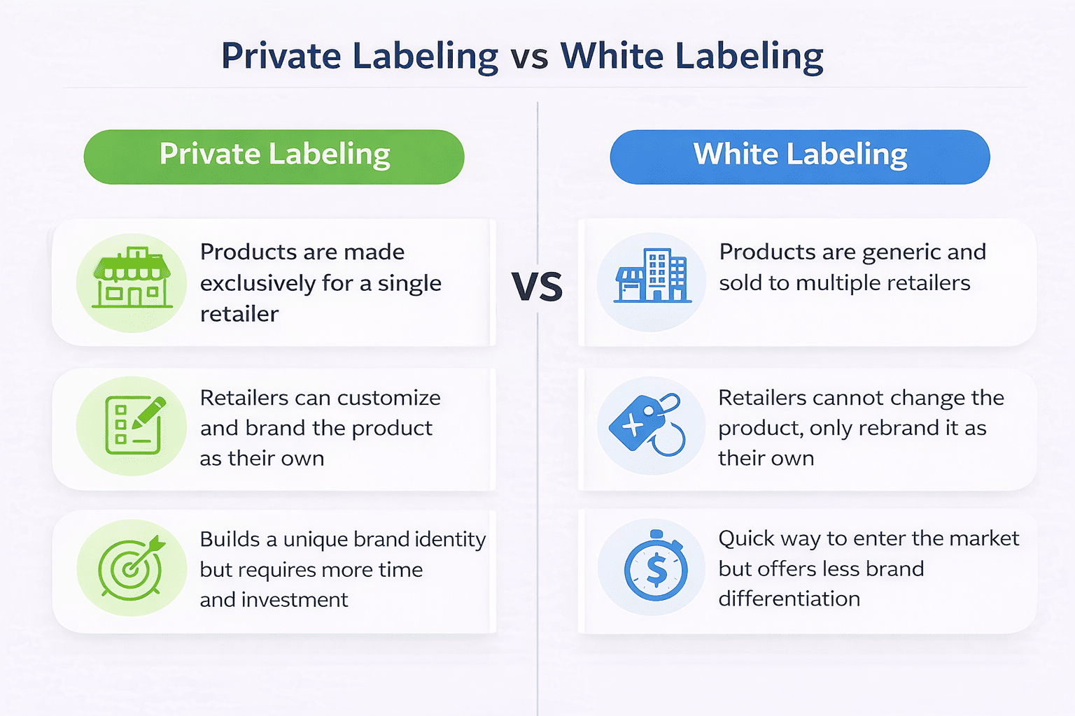 White Label vs Private Label Manufacturing