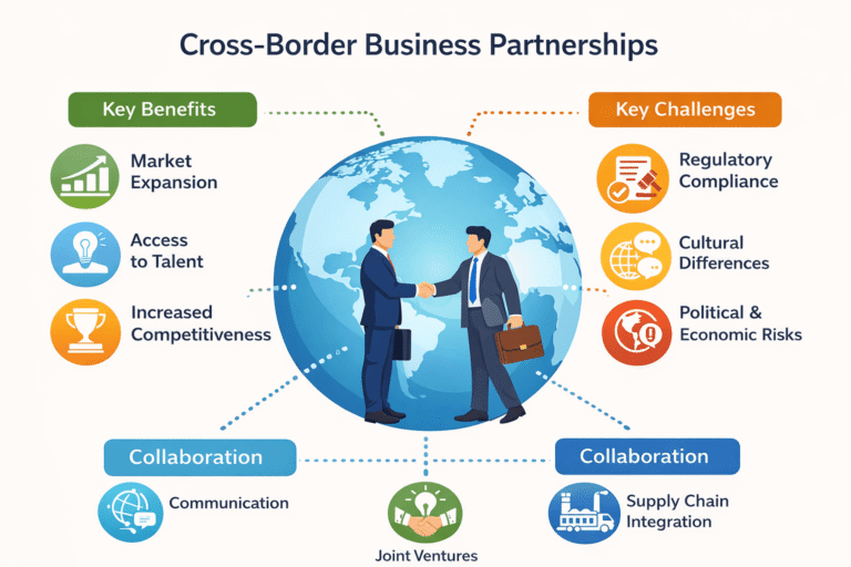 Cross-border business partnership