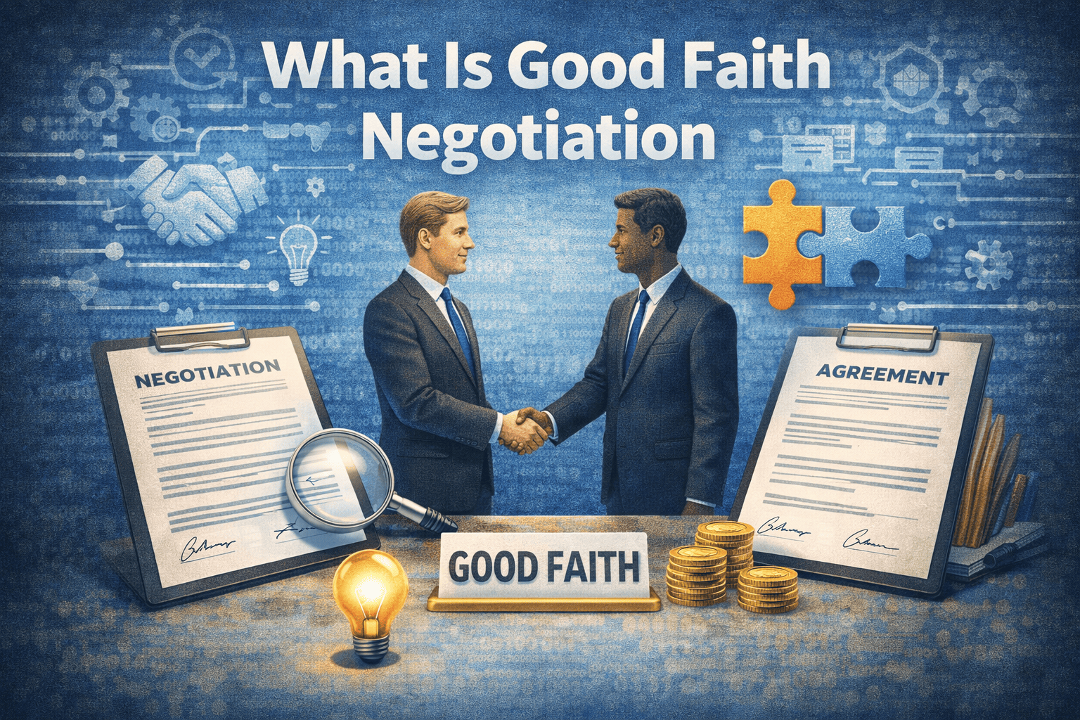 Good faith negotiation in action