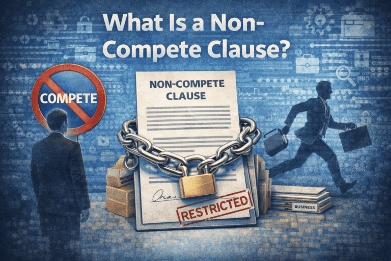 Non-compete clause and business restrictions