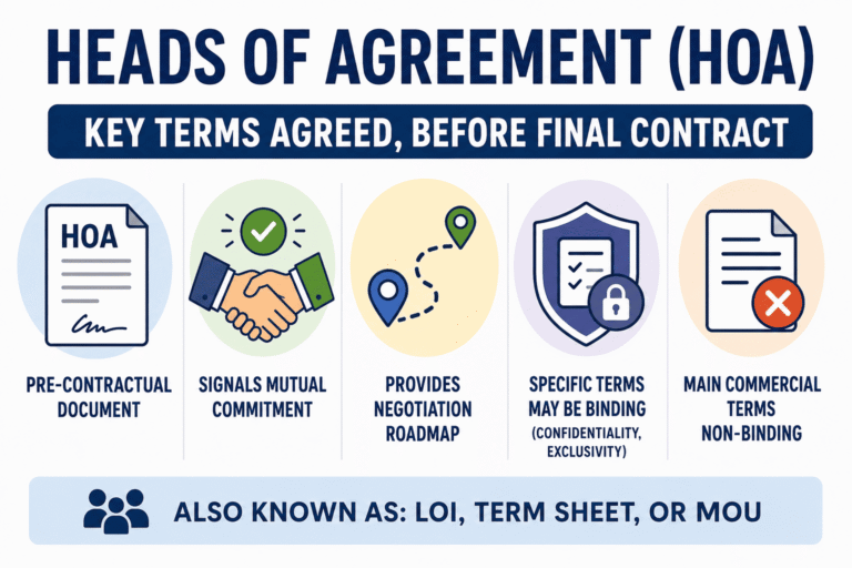 What Are Heads of Agreement (HOA) IMG