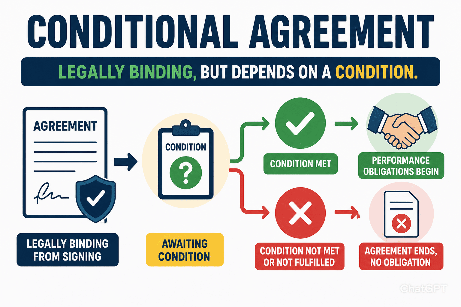 What is a Conditional Agreement, legal and commercial definition