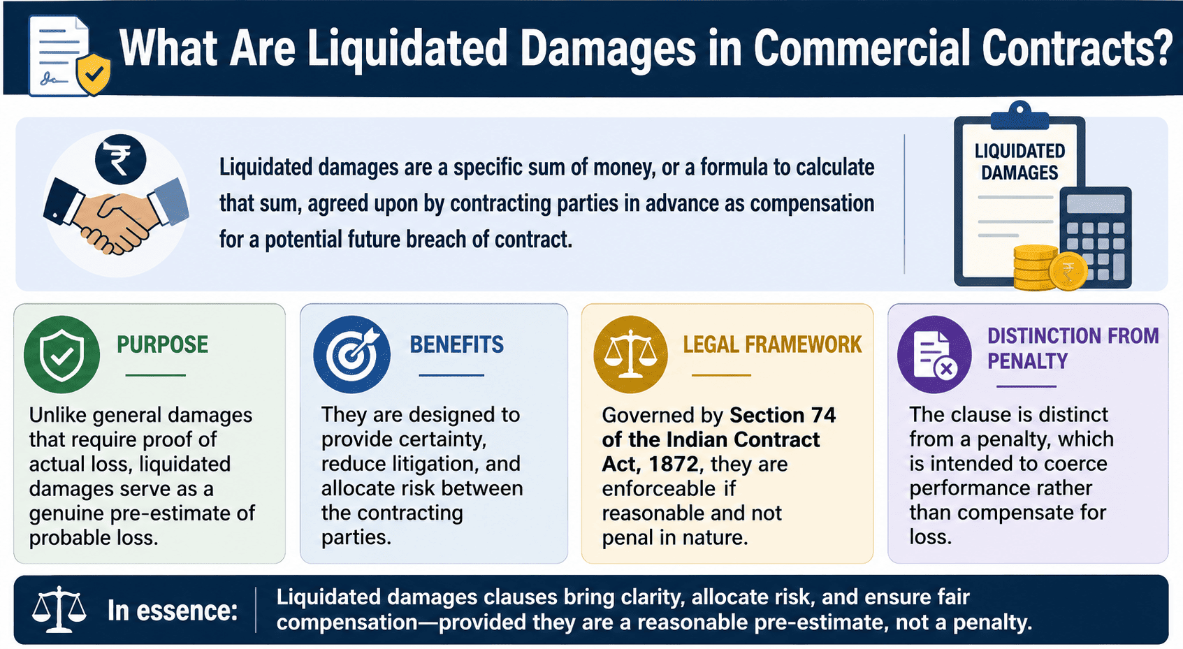What Are Liquidated Damages in Commercial Contracts