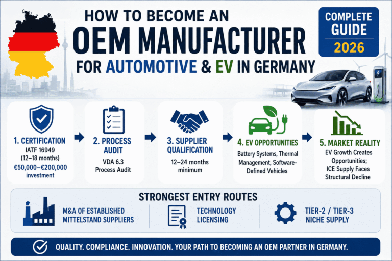 How to become an OEM manufacturer for automotive and EV in Germany