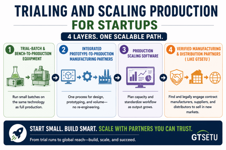 Trialing and Scaling Production for Startups