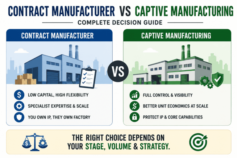Contract Manufacturer vs Captive Manufacturing