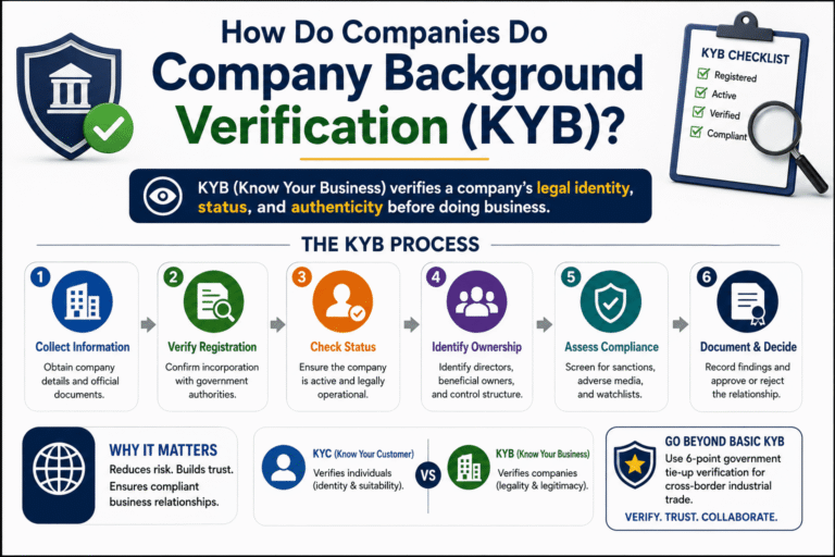 How Do Companies Do Company Background Verification (KYB)