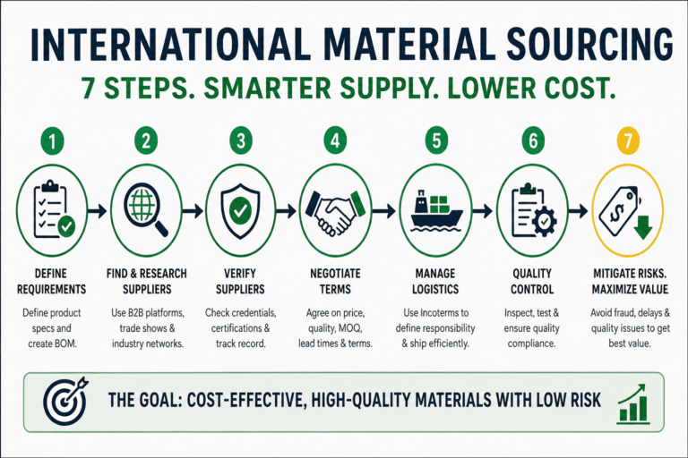 How to Source Manufacturing Materials Internationally