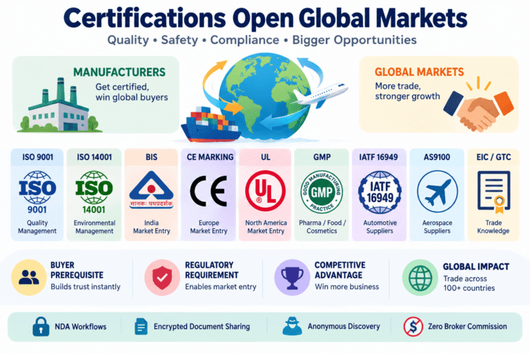 Manufacturing Certifications for International Trade