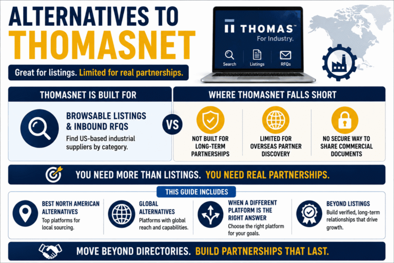 Alternatives to ThomasNet for Industrial Manufacturers