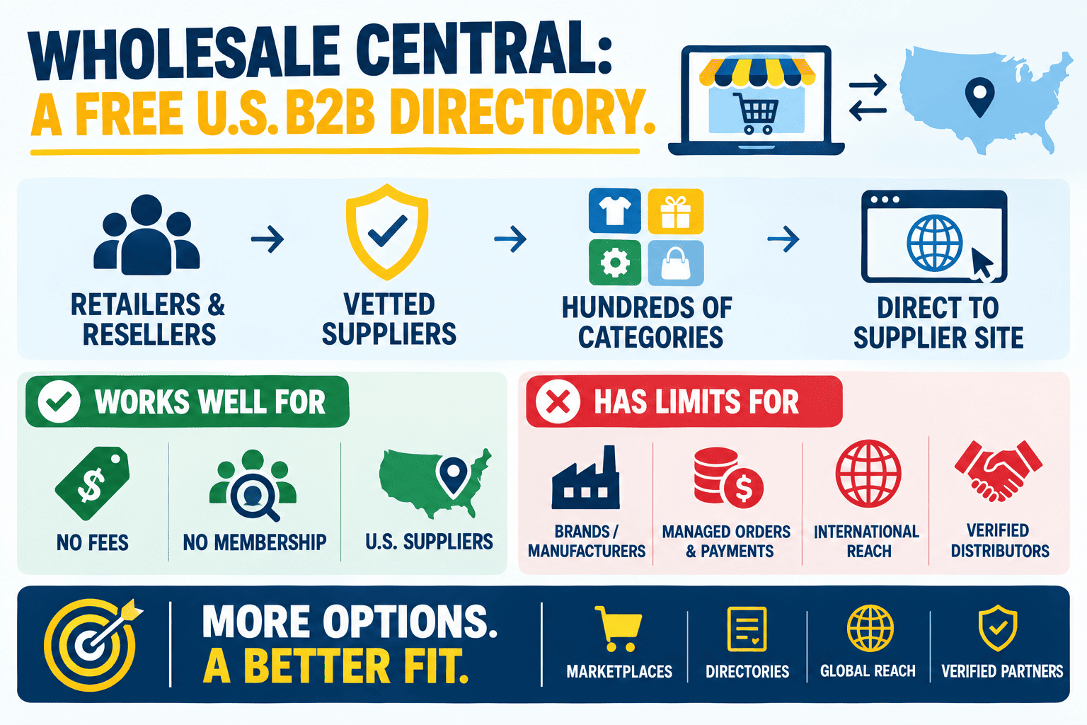 Best alternatives to Wholesale Central, choose the right platform for your B2B sourcing or selling goal