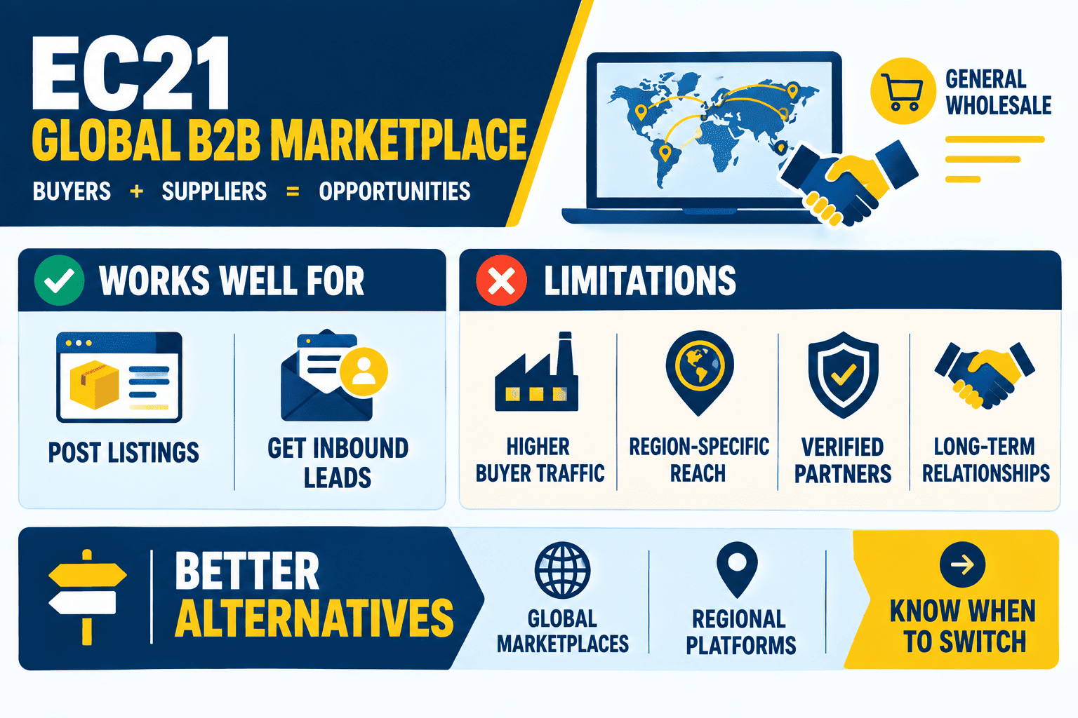 Best alternatives to EC21, choose the right platform for your global B2B trade goal