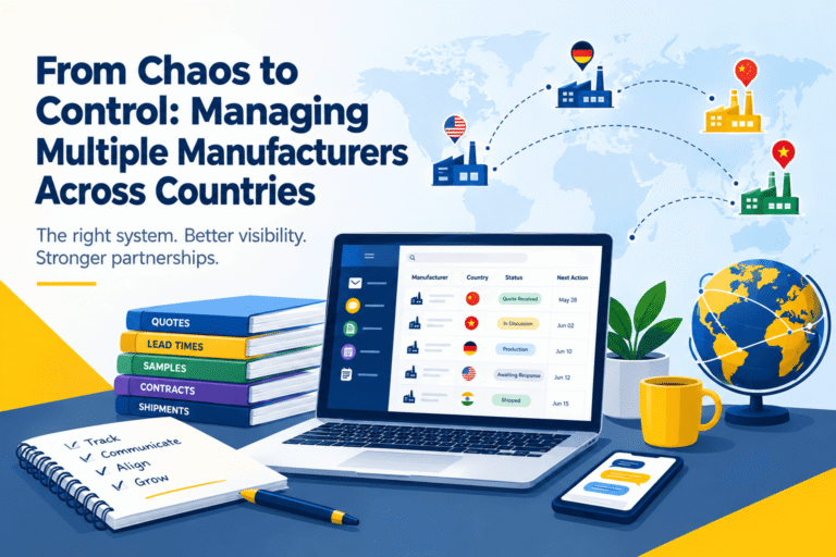 How Do You Manage Multiple Manufacturing Partners Across Countries