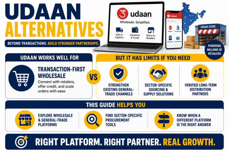 Alternatives to Udaan for Manufacturers & Distributors